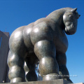 Garden outdoor decorative large bronze fernando botero horse statue